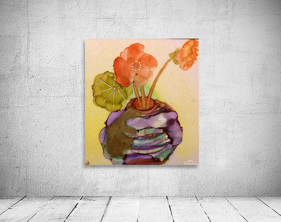 Orange Nasturiums Wall Preview