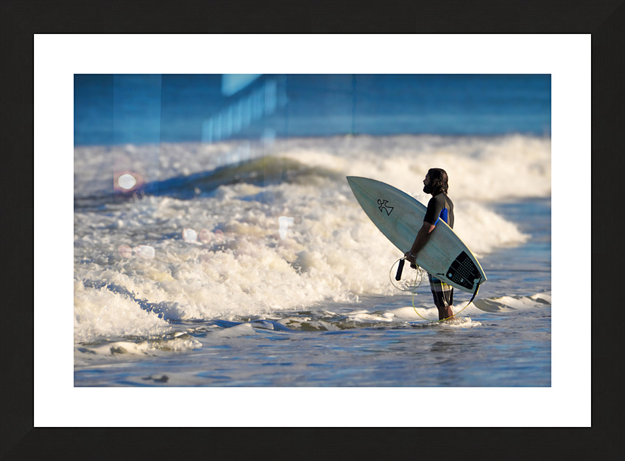 Solo Surf Picture Frame print
