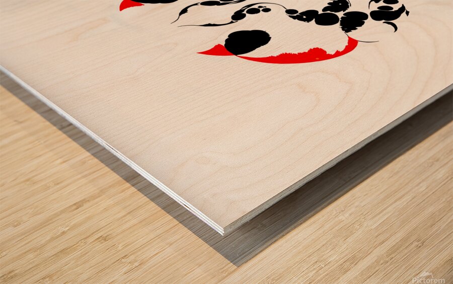 abstrait 4 Wood print