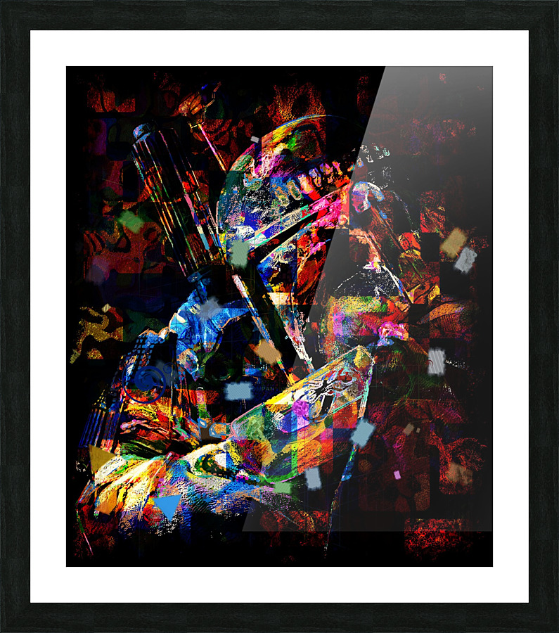 Boba style 3 Picture Frame print