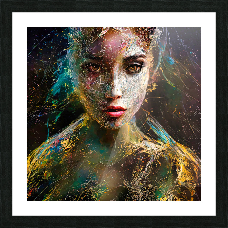 Elikaz visage 4 Picture Frame print