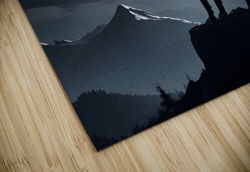wolf howling at night NASHWAN HASAN puzzle