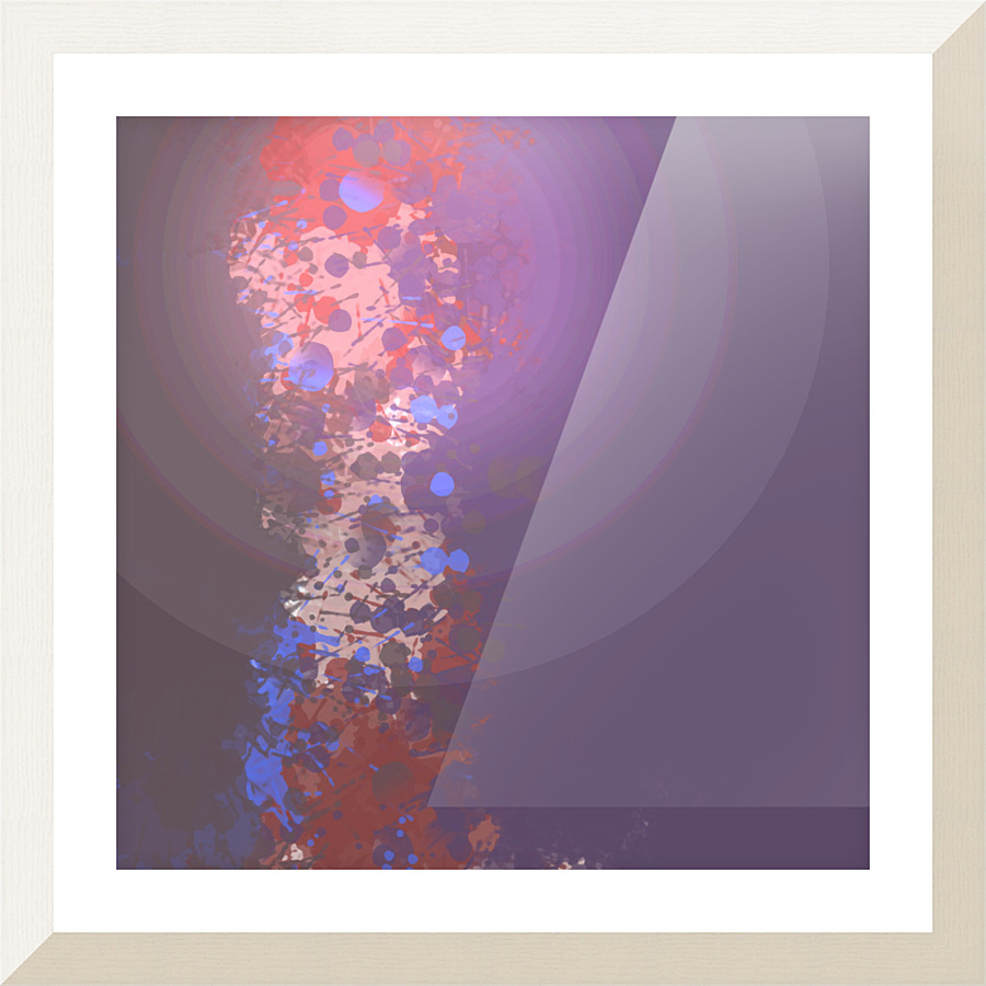 Circle Purple Picture Frame print