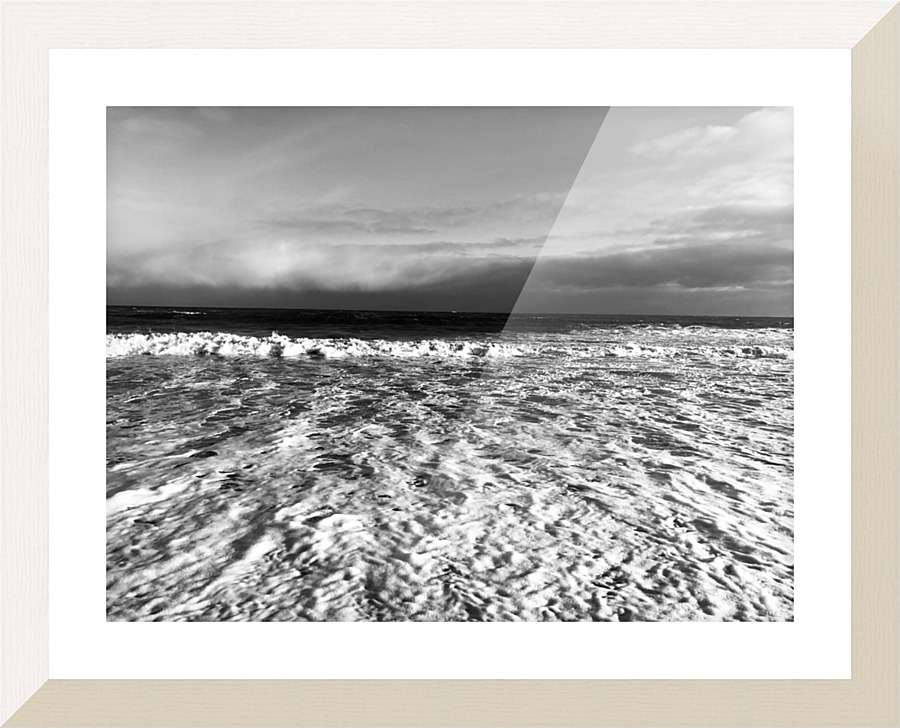 Silver Seas Picture Frame print