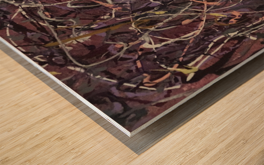 Mauve Junction Wood print