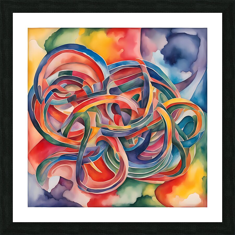 Dynamic Trace Picture Frame print