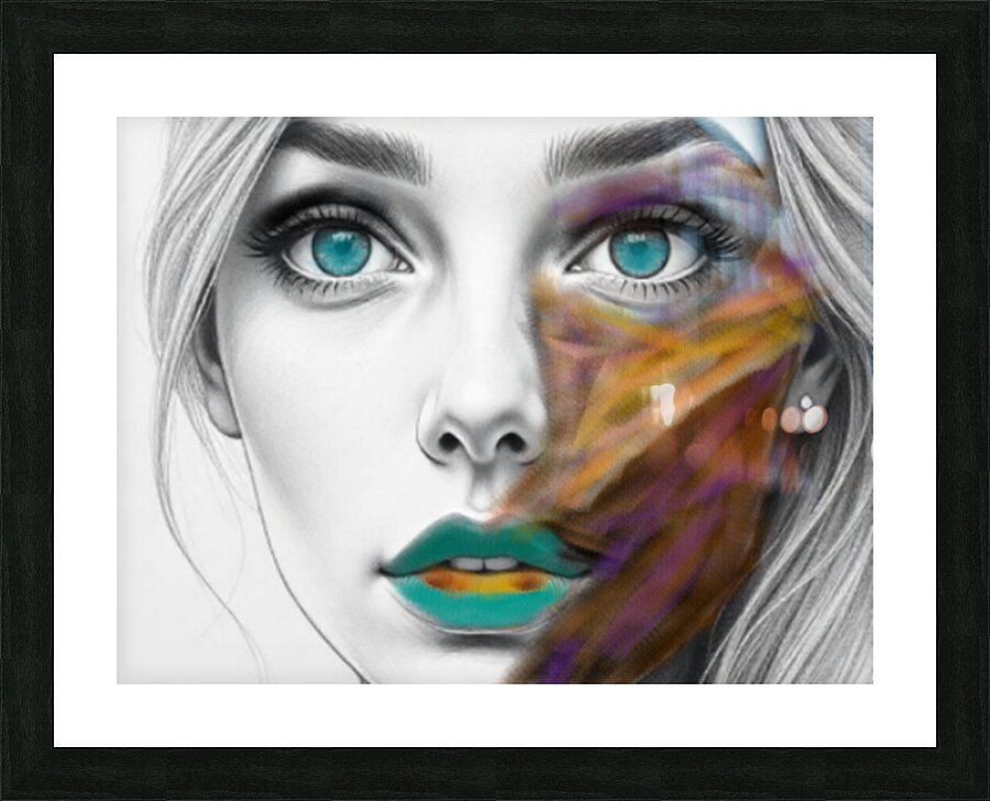 Face Picture Frame print