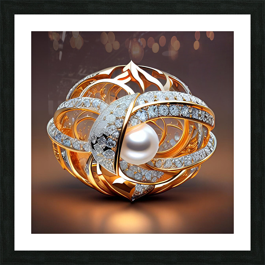 Diamond ring Picture Frame print