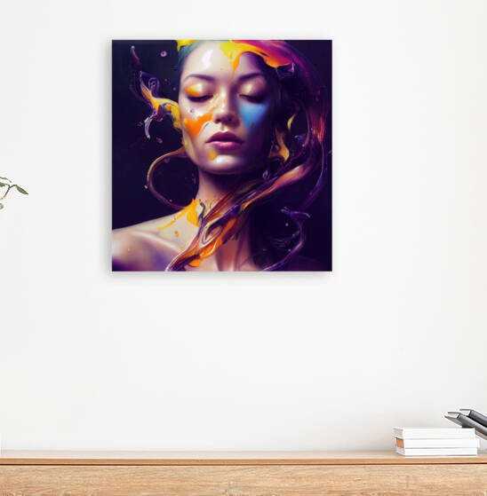 The girl in paint by ArtMe