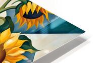 Cubist Sunflowers HD Metal print