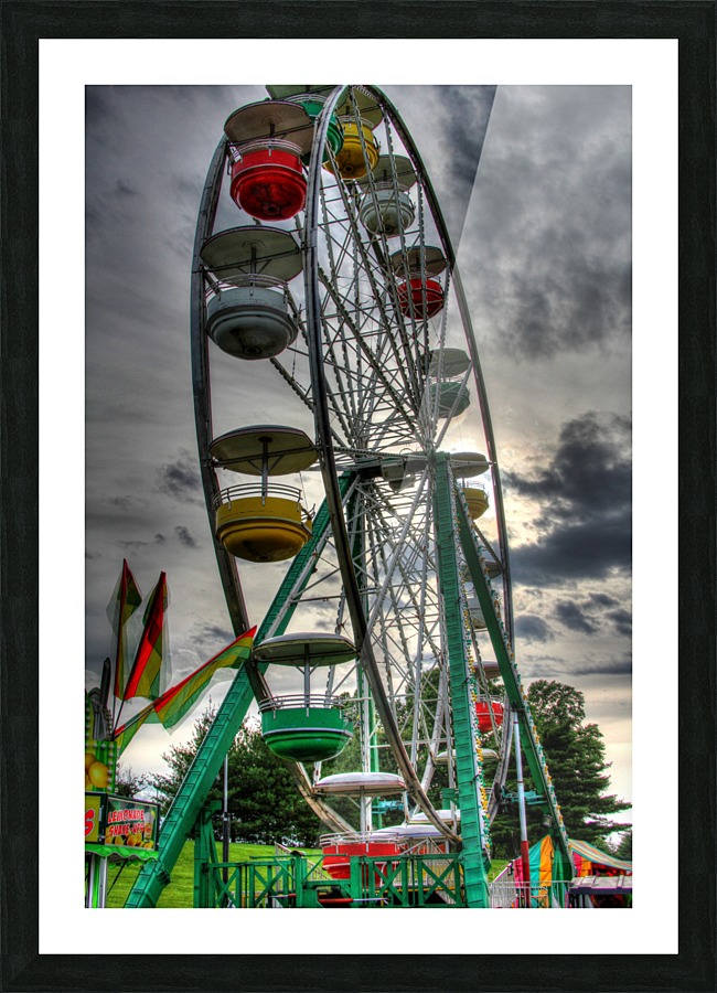 Ferris Wheel Picture Frame print