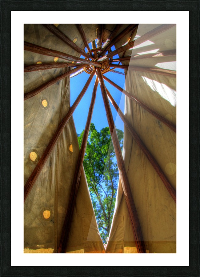 Inside Out Tipi Picture Frame print