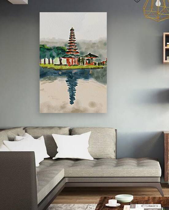 Bali Template Loose watercolor painting by Shubham Sharma