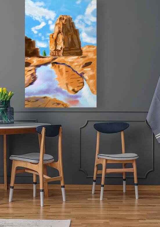 Grand Canyon Loose Oil Landscape Painting  by Shubham Sharma