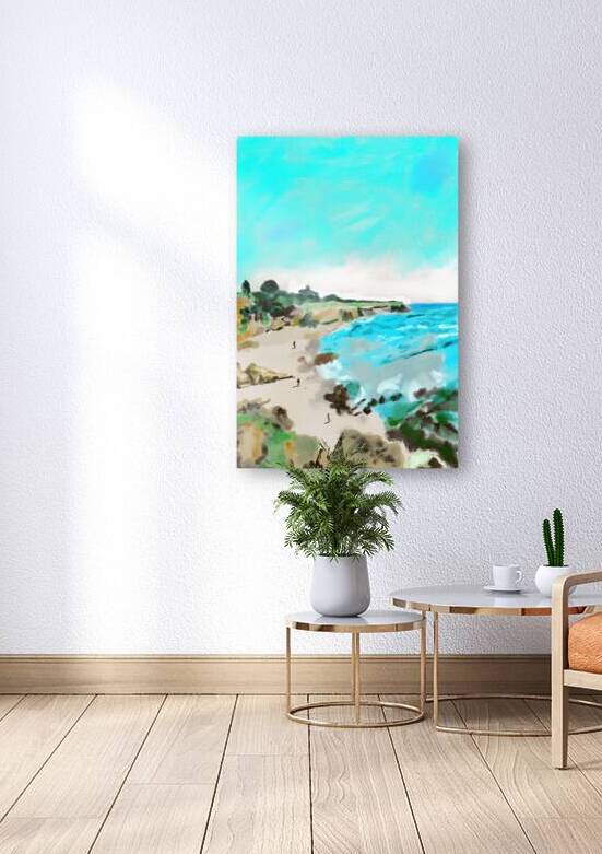 Seaside Hill and Beach Landscape by Shubham Sharma