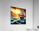  Fire at Sea Acrylic Print