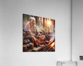 Wisdom by the Fire Acrylic Print