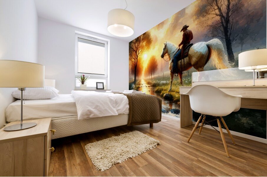 Evening Ride Mural print