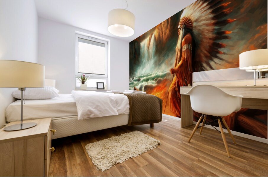 Fire by the Falls  Mural print