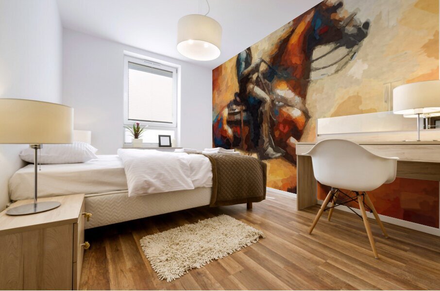 Galloping Cowboy Mural print