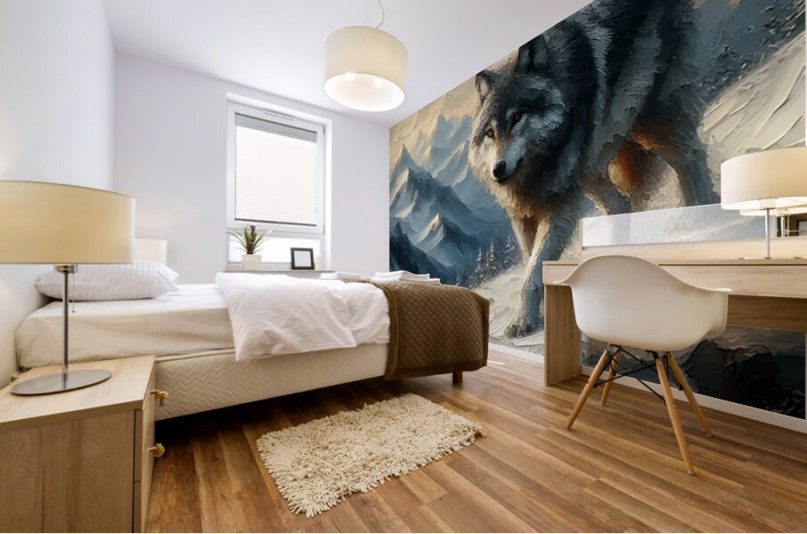 Wolf Stalker  Mural print