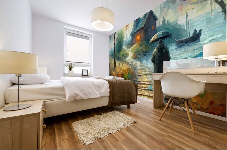 The Visitor Mural print