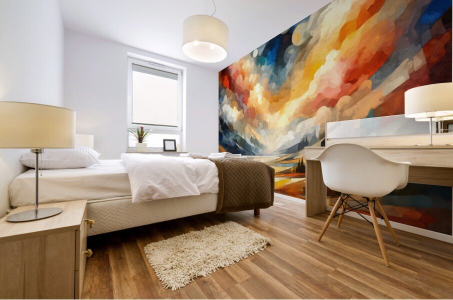 Abstract Countryside Mural print