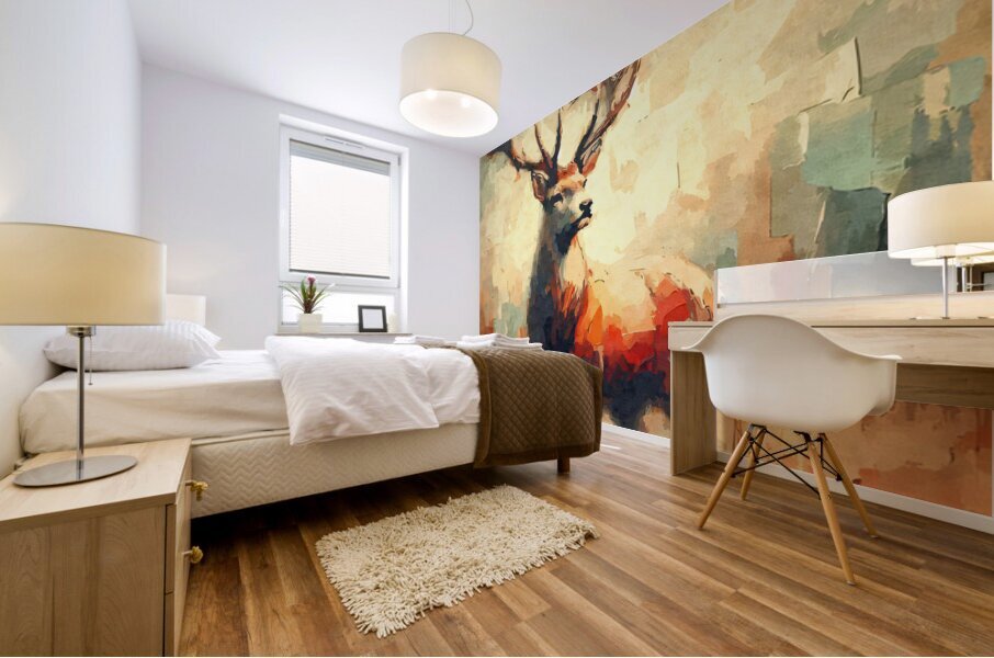 Abstract Deer 3 Mural print