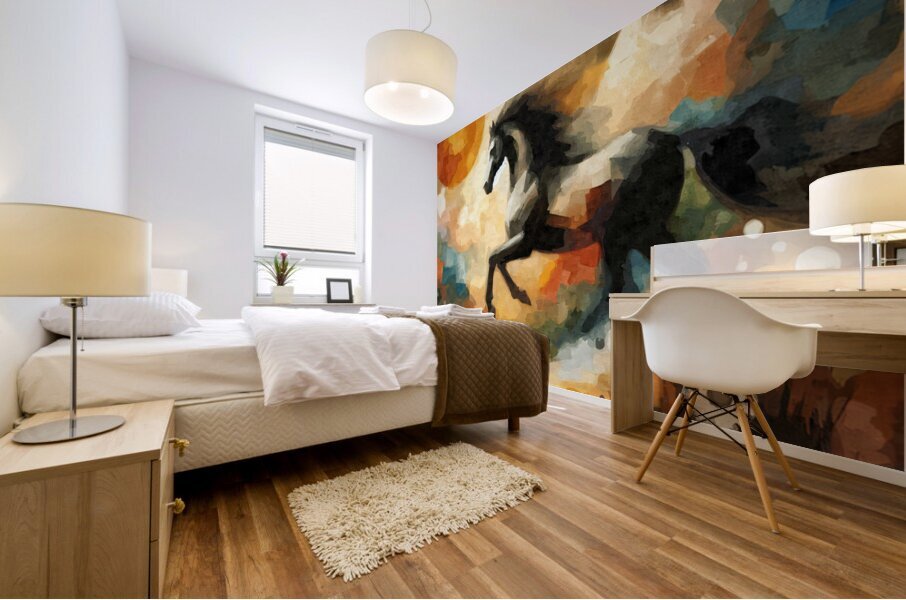 Abstract Horse 3 Mural print