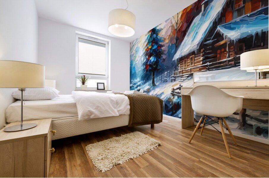 Log Cabin 2  Mural print