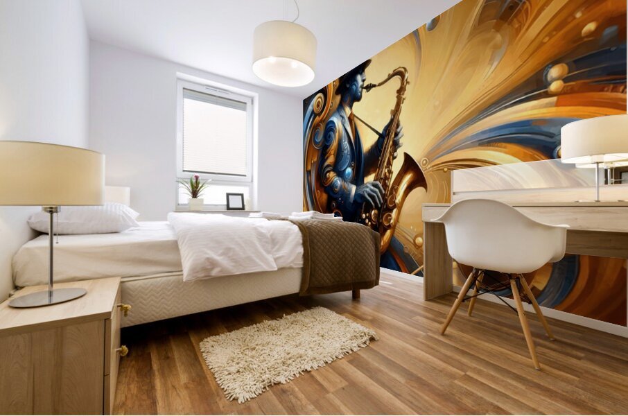 Cosmic Jazz Mural print