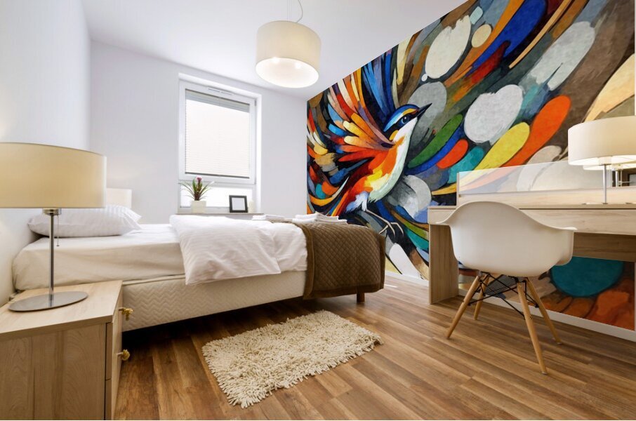 Phoenix in Flight Mural print
