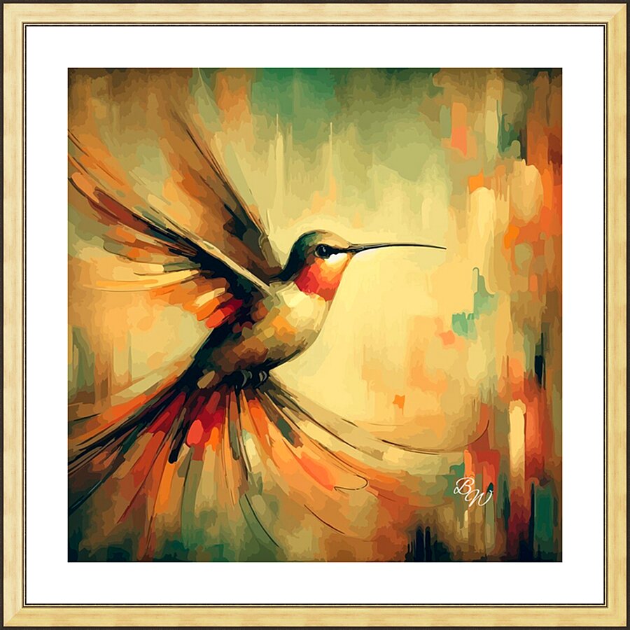  Crimson Flight  Picture Frame print