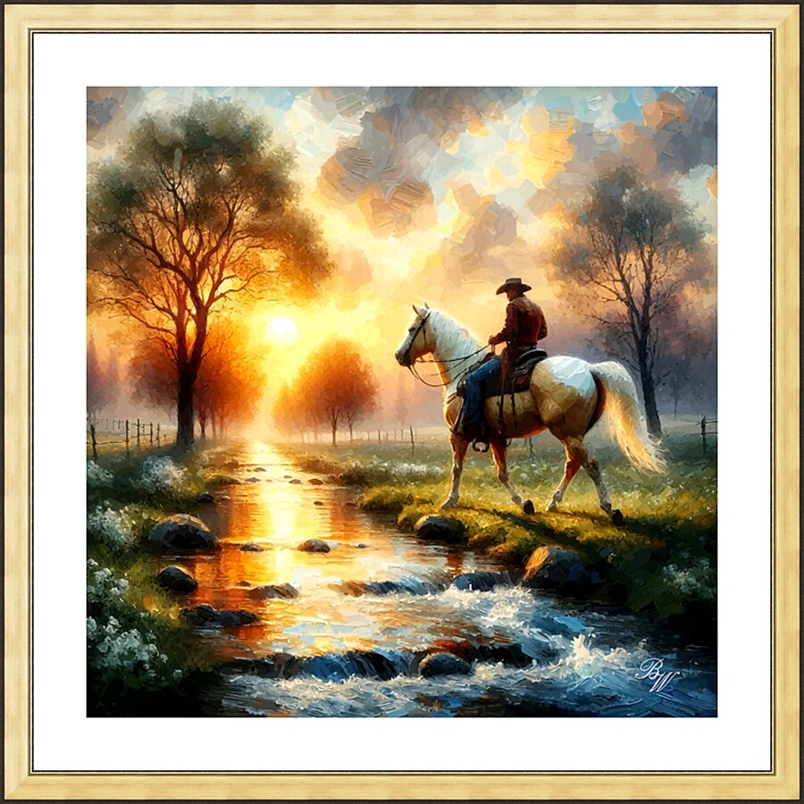 Evening Ride Picture Frame print