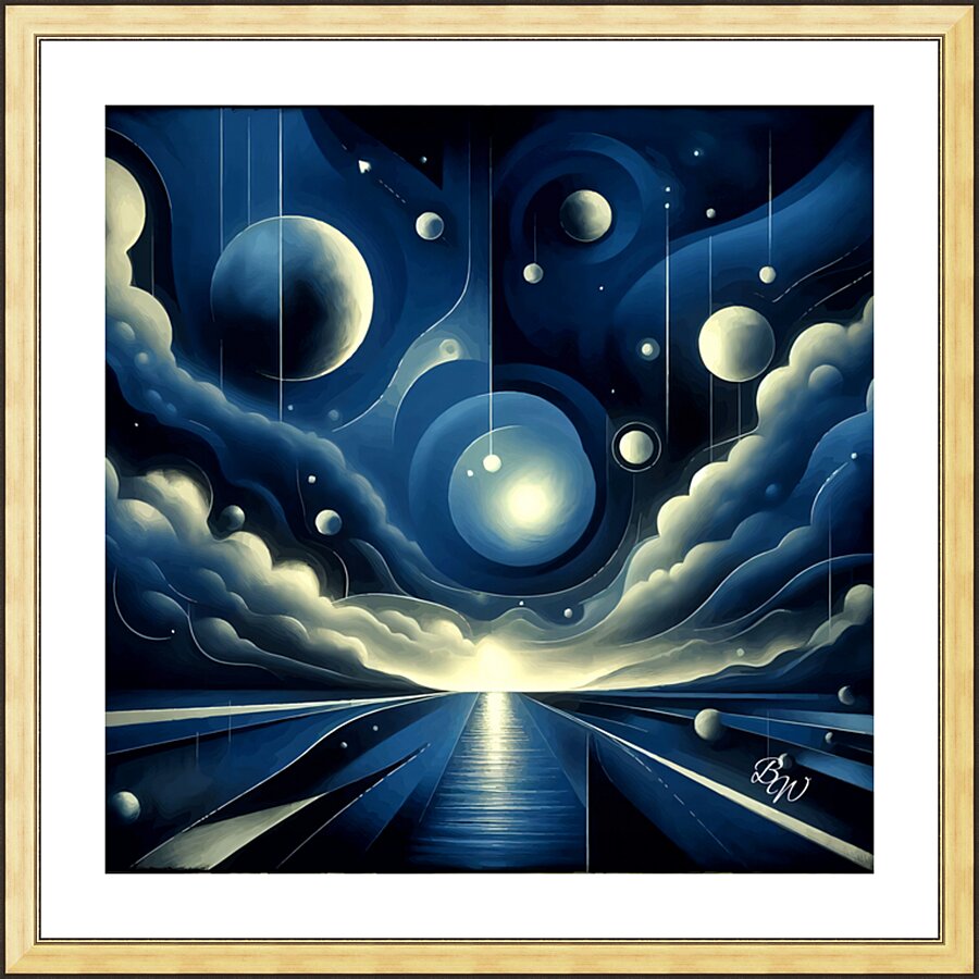 Galactic Pathway Picture Frame print