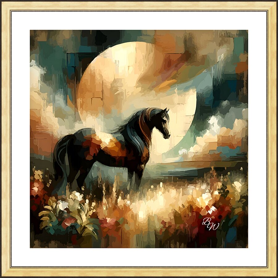 Moonlit Grace Picture Frame print