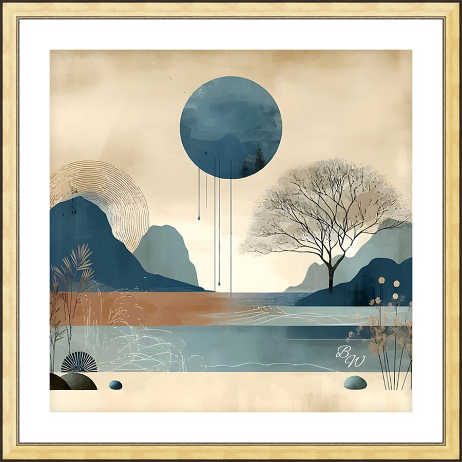 Silent Horizon Picture Frame print