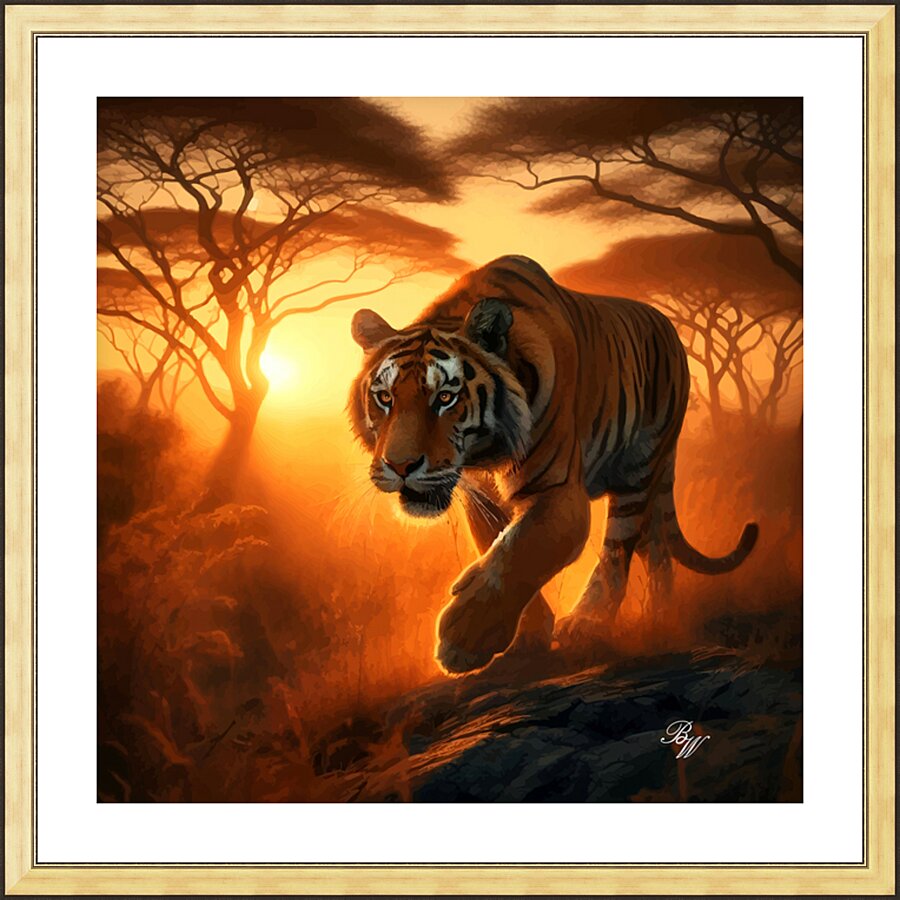 Sunset Stalker Picture Frame print
