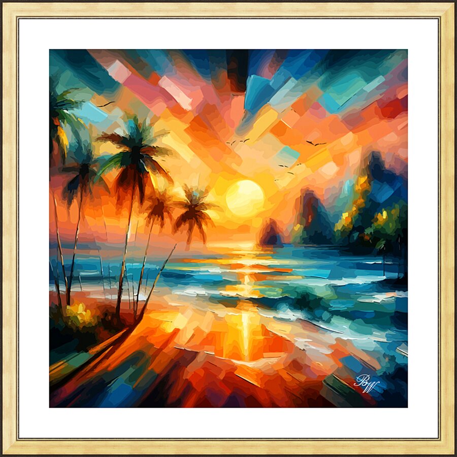 Tropical Radiance Picture Frame print