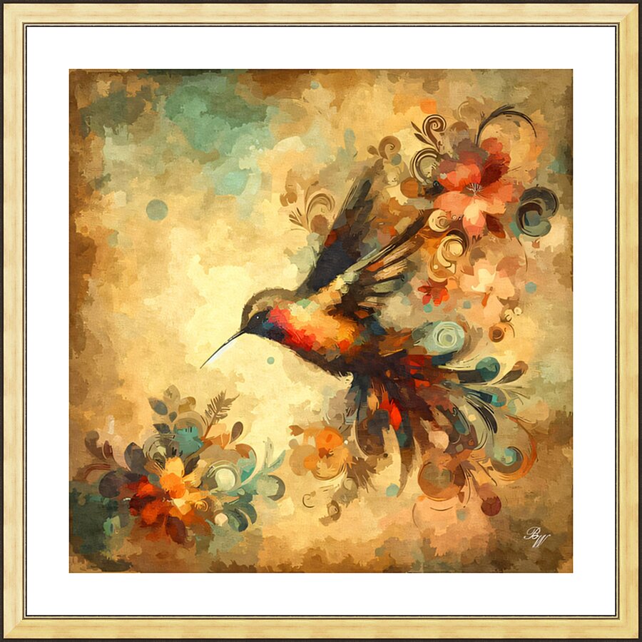 Humming Bird 4  Picture Frame print