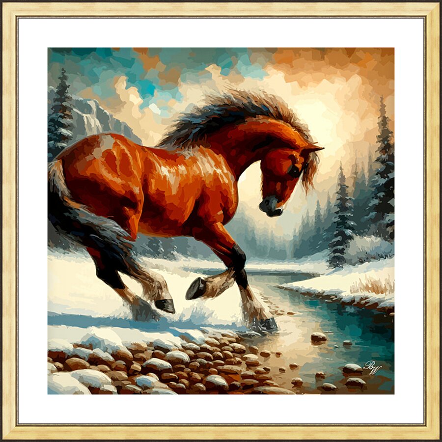 Winter Charge Picture Frame print