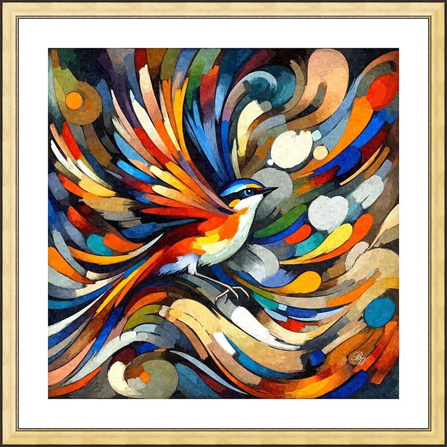 Phoenix in Flight Picture Frame print