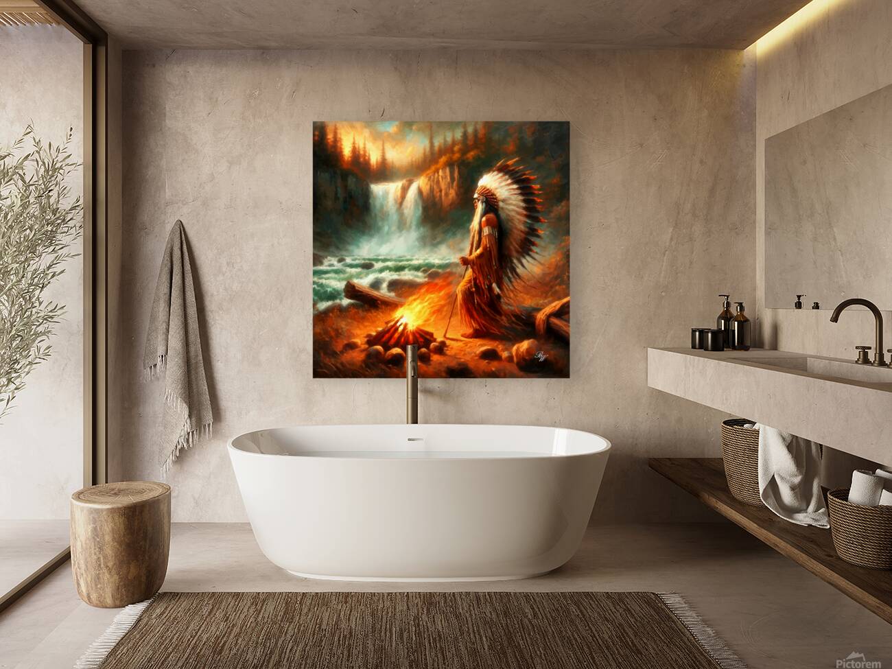 Fire by the Falls  Reproduction