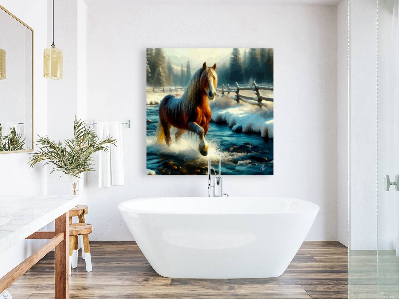 Frosted River Run Reproduction