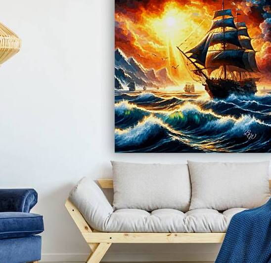  Fire at Sea by Billy Wayne