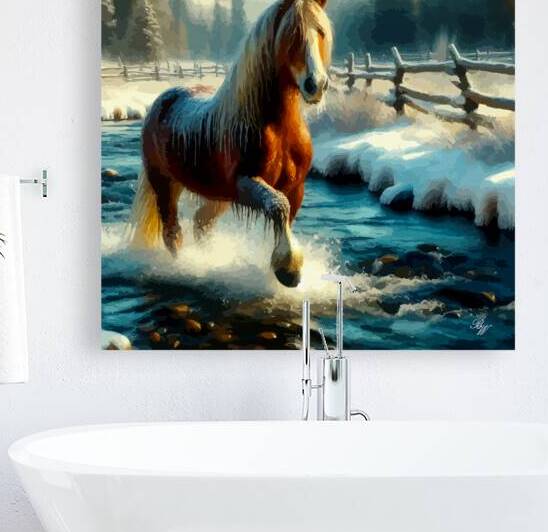 Frosted River Run by Billy Wayne