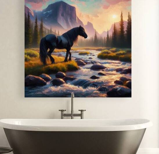 Stallion at Sunrise by Billy Wayne