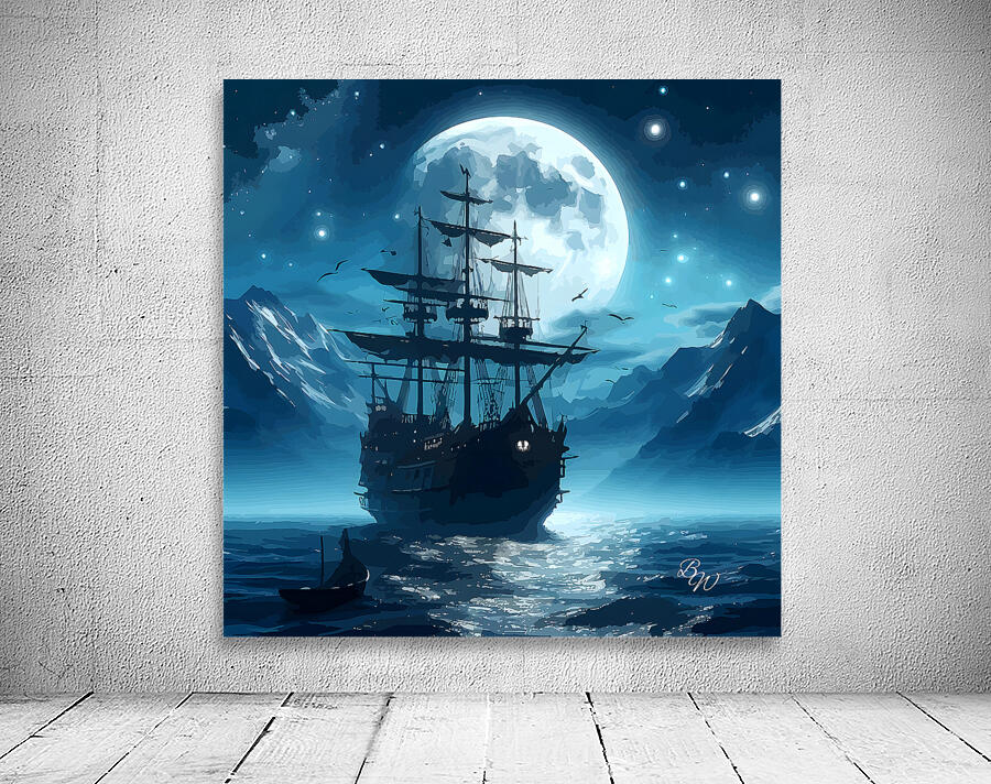 Moonlit Voyage Wall Preview