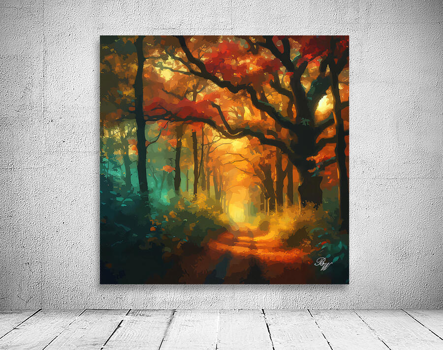 Pathway Through The Forest 3 Wall Preview