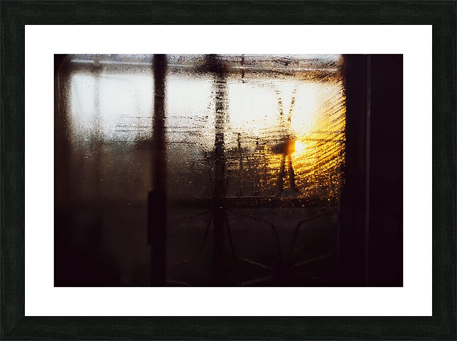 Window in Winter Picture Frame print
